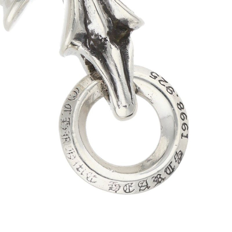 Chrome Hearts Charm CH Plus Dia CH Diamond Silver Necklace — view 3