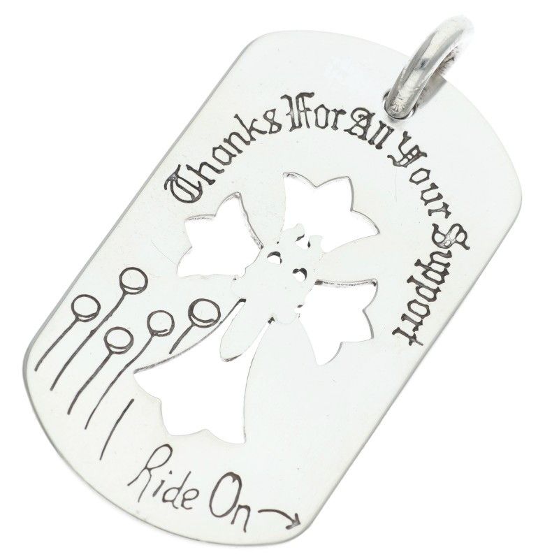 Chrome Hearts D Tag Lrg Ltd Large Dog Tag Blue Mountain Opening Commemoration — view 2