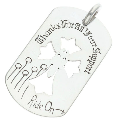 Chrome Hearts D Tag Lrg Ltd Large Dog Tag Blue Mountain Opening Commemoration — view 2