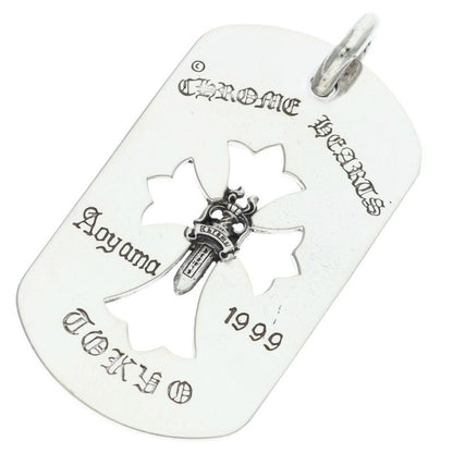 Chrome Hearts D Tag Lrg Ltd Large Dog Tag Blue Mountain Opening Commemoration