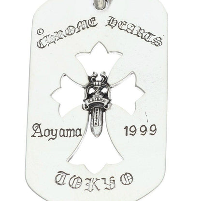 Chrome Hearts D Tag Lrg Ltd Large Dog Tag Blue Mountain Opening Commemoration — view 3