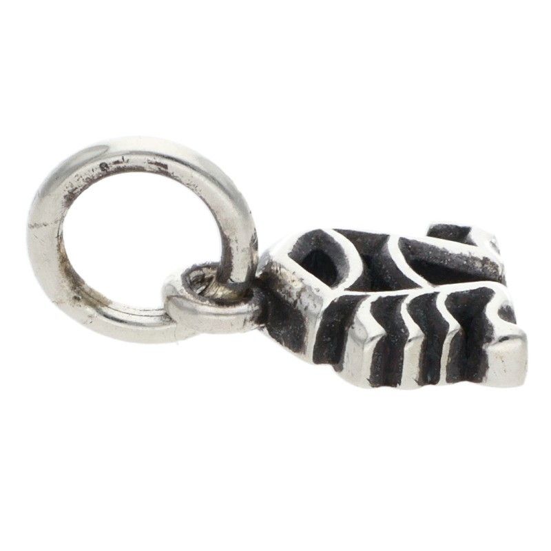 Chrome Hearts Stack Alphabet Charm Initial Silver Necklace — view 5