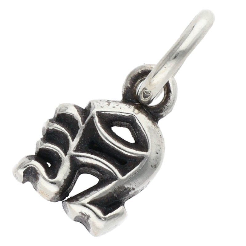 Chrome Hearts Stack Alphabet Charm Initial Silver Necklace