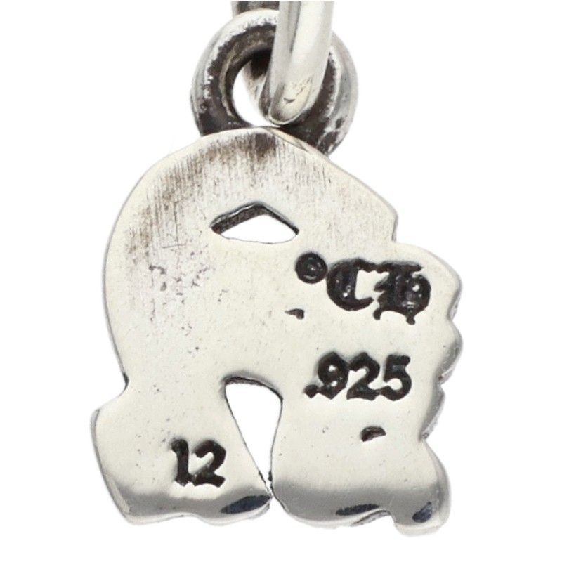 Chrome Hearts Stack Alphabet Charm Initial Silver Necklace — view 3
