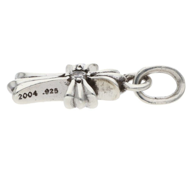 Chrome Hearts Crs Baby Fat Dmnd Fat 1 Diamond on Both Sides Charm Silver — view 4