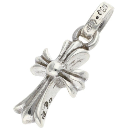Chrome Hearts Crs Baby Fat Charm Silver Necklace