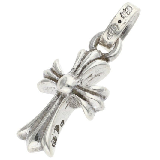 Chrome Hearts Crs Baby Fat Charm Silver Necklace