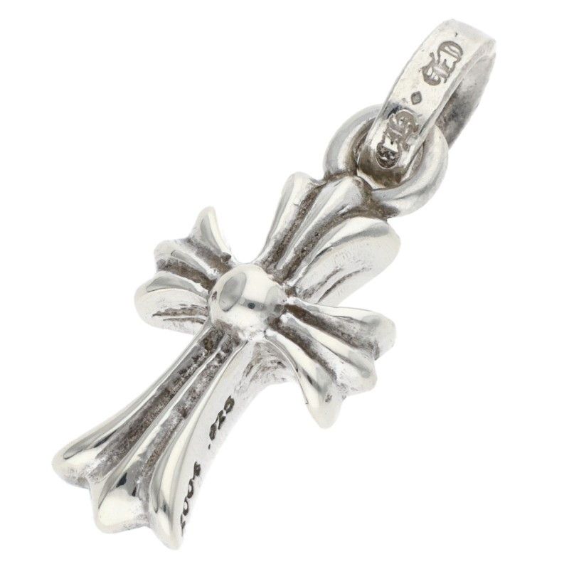 Chrome Hearts Crs Baby Fat Charm Silver Necklace — view 2