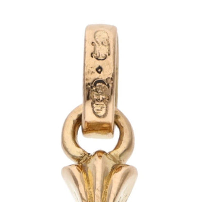 Chrome Hearts 22k Crs Baby Fat Dmnd Fat 1 Diamond on Both Sides Charm Gold — view 3