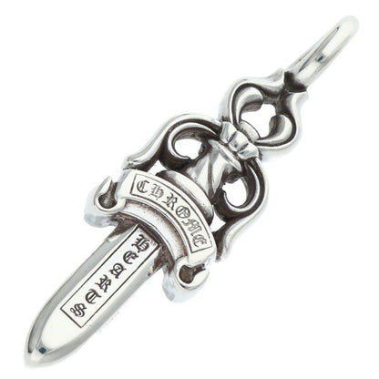 Chrome Hearts Double Dagger Pendant Silver Necklace