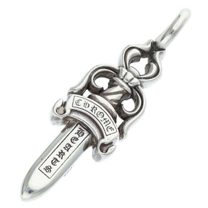 Chrome Hearts Double Dagger Pendant Silver Necklace — view 2