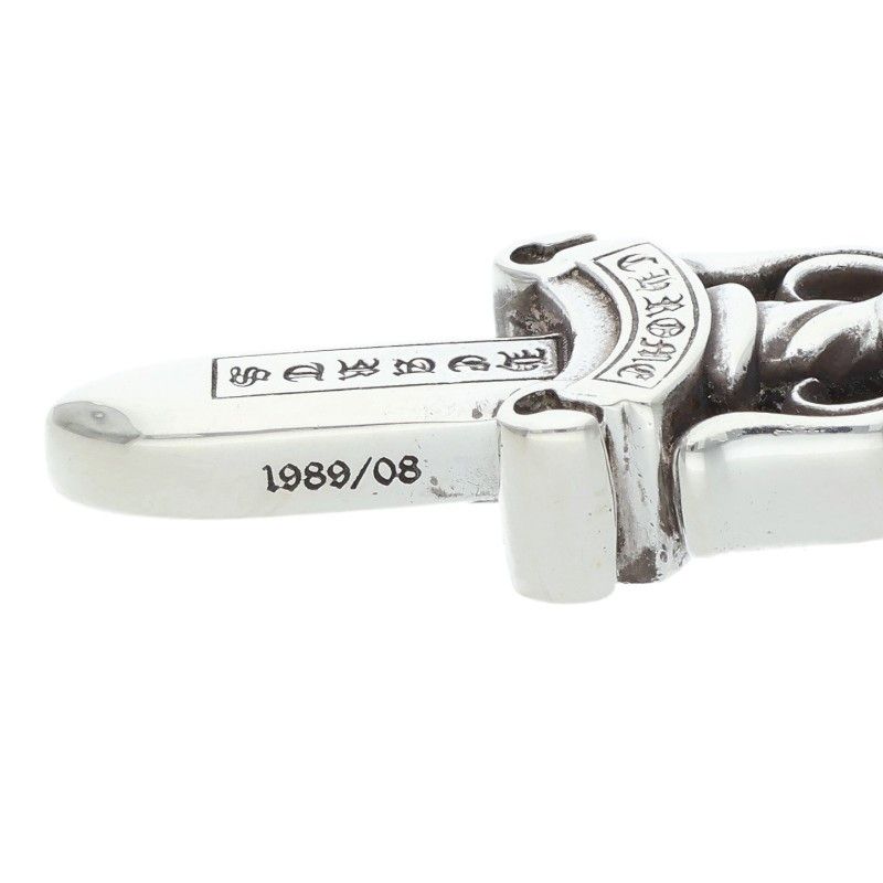 Chrome Hearts Double Dagger Pendant Silver Necklace — view 4