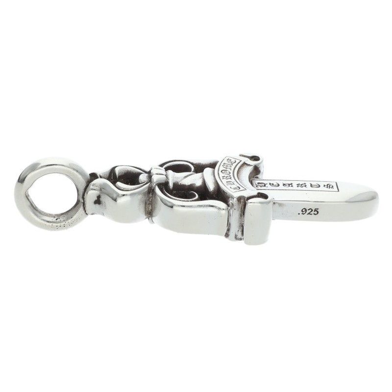 Chrome Hearts Double Dagger Pendant Silver Necklace — view 5
