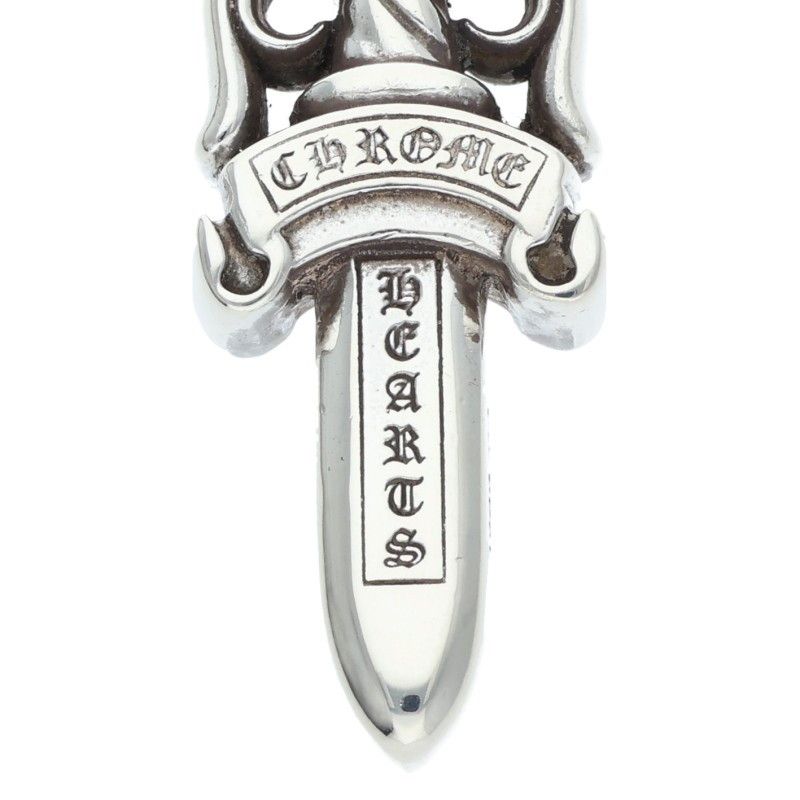 Chrome Hearts Double Dagger Pendant Silver Necklace — view 3