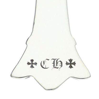 Chrome Hearts Dbl CH Crs Sml Small Double CH Cross Pendant Silver Necklace — view 4