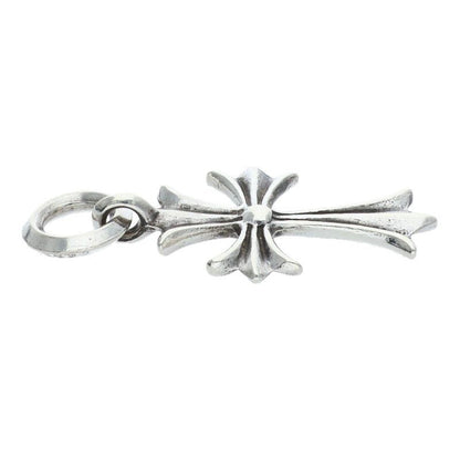 Chrome Hearts Tiny CH Cross Charm Silver Necklace — view 4