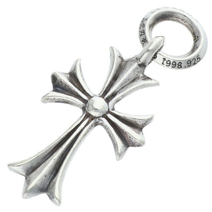 Chrome Hearts Tiny CH Cross Charm Silver Necklace — view 2