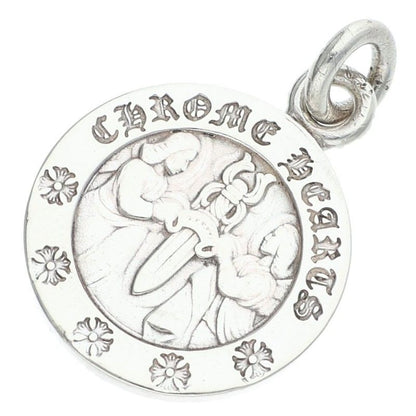 Chrome Hearts Chrm Angl Mdl Angel Medal Charm V2 Silver Necklace