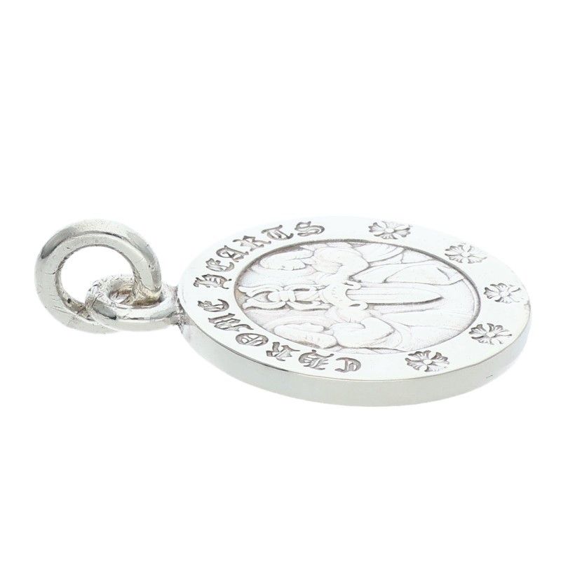 Chrome Hearts Chrm Angl Mdl Angel Medal Charm V2 Silver Necklace — view 3