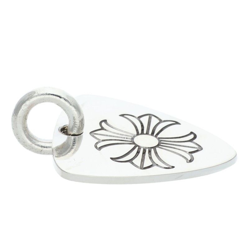 Chrome Hearts Guitar Pick Pendant Silver Necklace — view 3