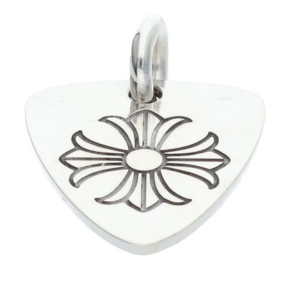 Chrome Hearts Guitar Pick Pendant Silver Necklace — view 5