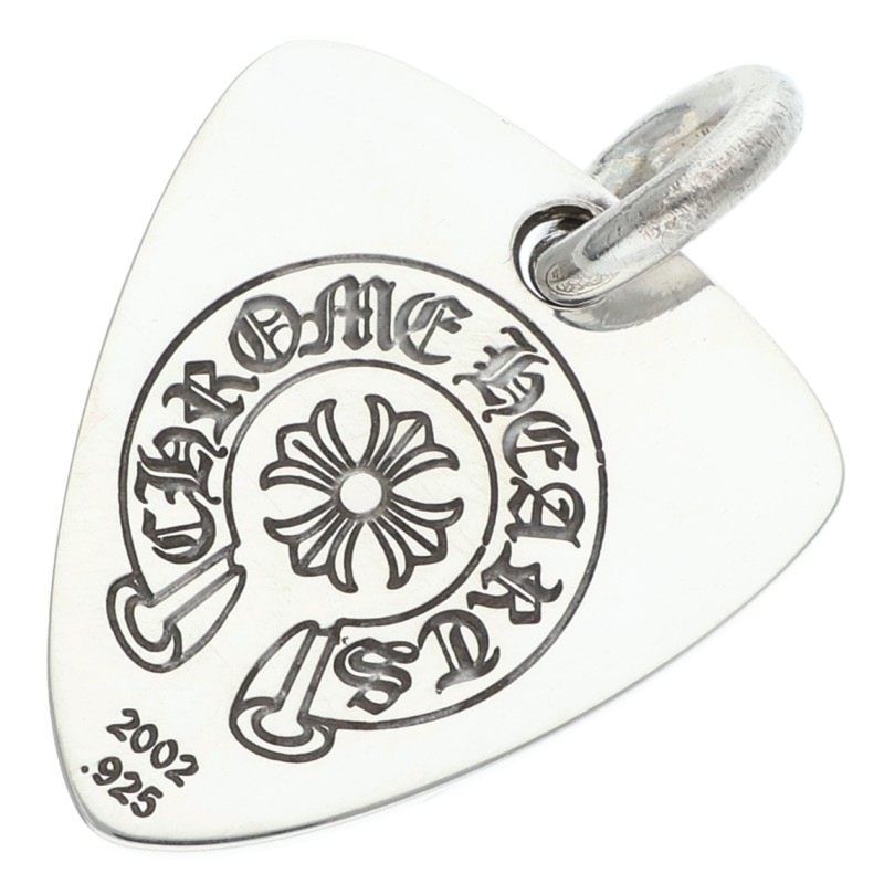 Chrome Hearts Guitar Pick Pendant Silver Necklace — view 2