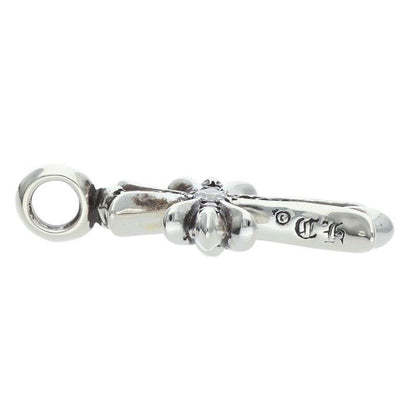 Chrome Hearts Tny Crsf P Dmnd Tiny Fat Cross Pave Diamond Pendant Silver — view 3