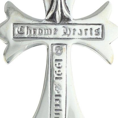 Chrome Hearts CH Crs Sml Bale Small CH Cross Silver Necklace — view 3