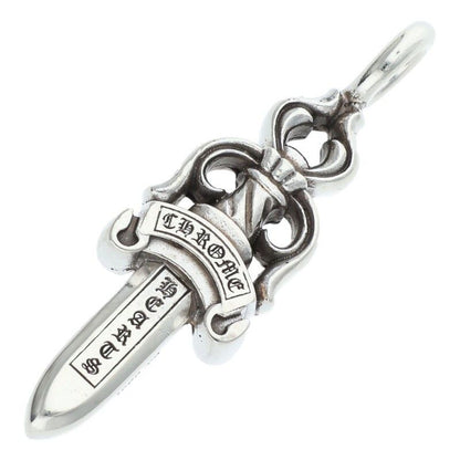 Chrome Hearts Double Dagger Pendant Silver Necklace