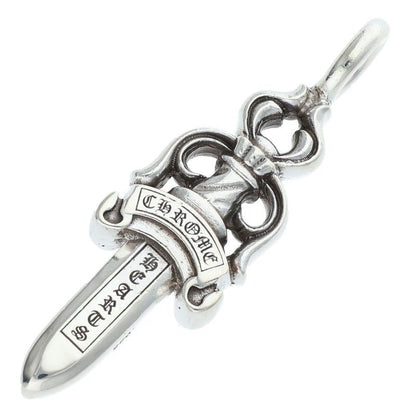 Chrome Hearts Double Dagger Pendant Silver Necklace — view 2