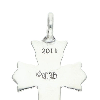 Chrome Hearts Dbl CH Crs Double CH Cross Charm Silver Necklace — view 3