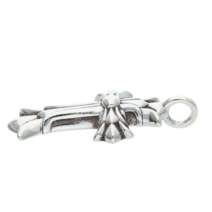 Chrome Hearts Dbl CH Crs Double CH Cross Charm Silver Necklace — view 5