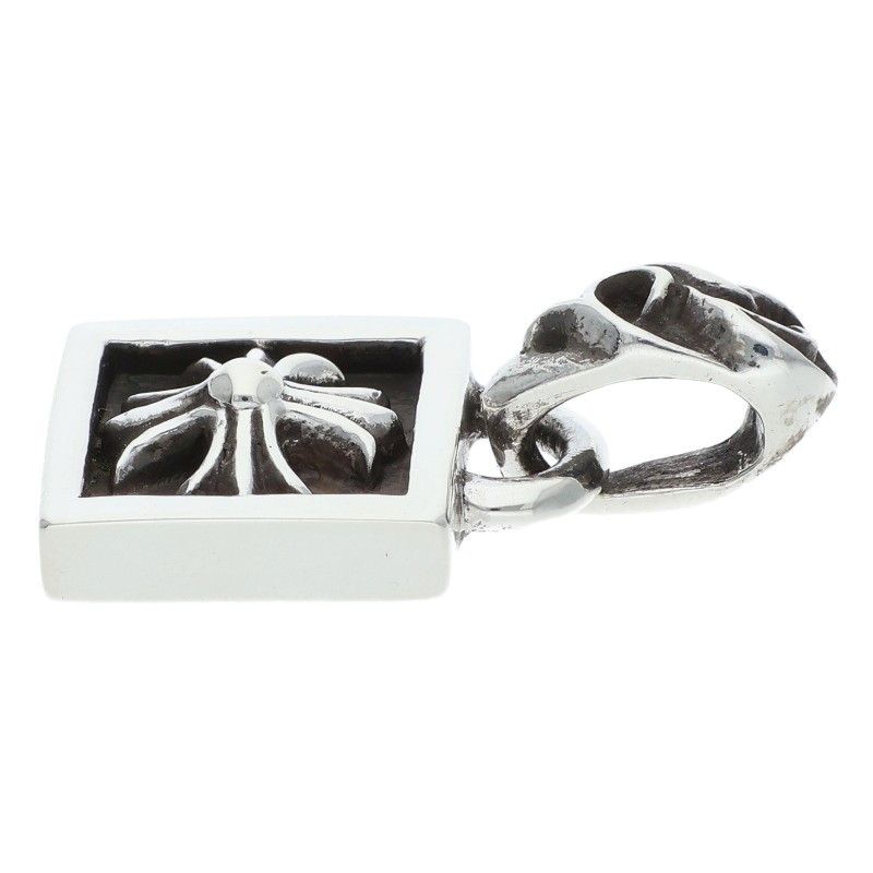 Chrome Hearts Framed CH Plus Charm Silver Necklace — view 4