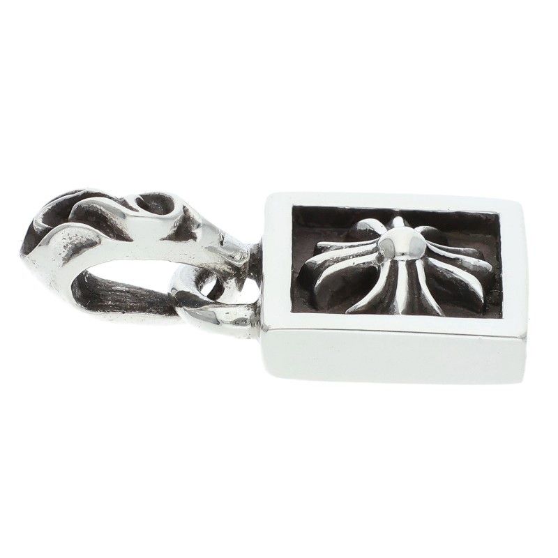 Chrome Hearts Framed CH Plus Charm Silver Necklace — view 3