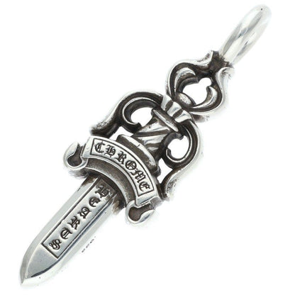 Chrome Hearts Double Dagger Pendant Silver Necklace — view 2