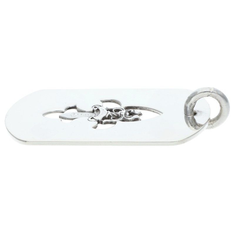 Chrome Hearts D Tag Lrg Fle Dag Flare Daga Dog Tag Large Necklace — view 5