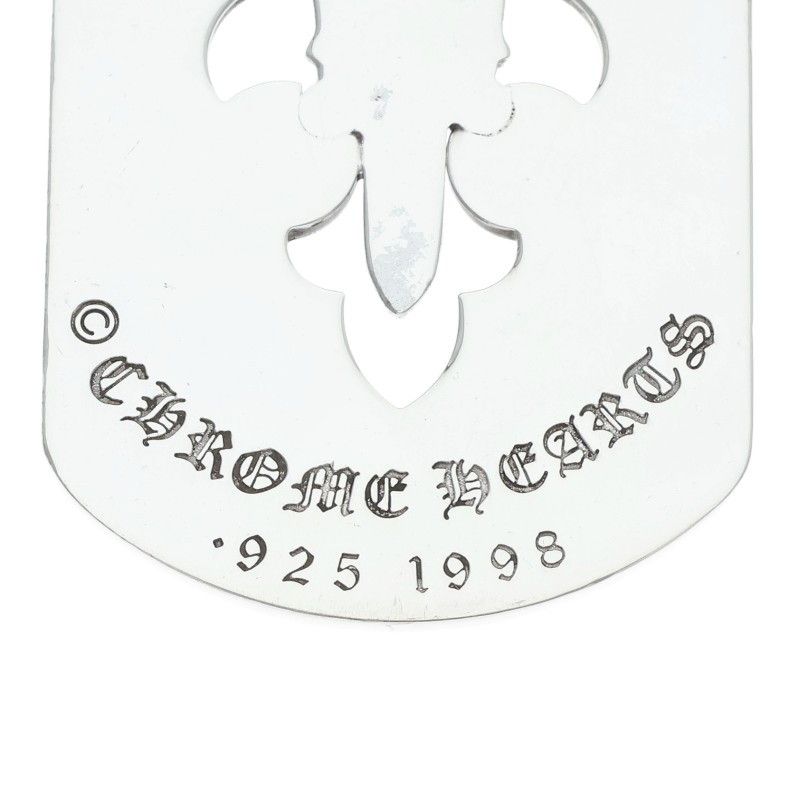 Chrome Hearts D Tag Lrg Fle Dag Flare Daga Dog Tag Large Necklace — view 3