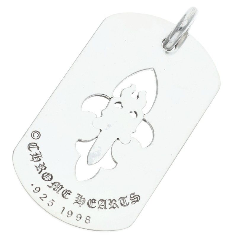 Chrome Hearts D Tag Lrg Fle Dag Flare Daga Dog Tag Large Necklace — view 2