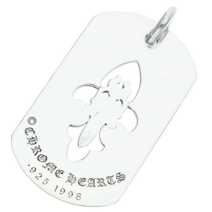 Chrome Hearts D Tag Lrg Fle Dag Flare Daga Dog Tag Large Necklace — view 2