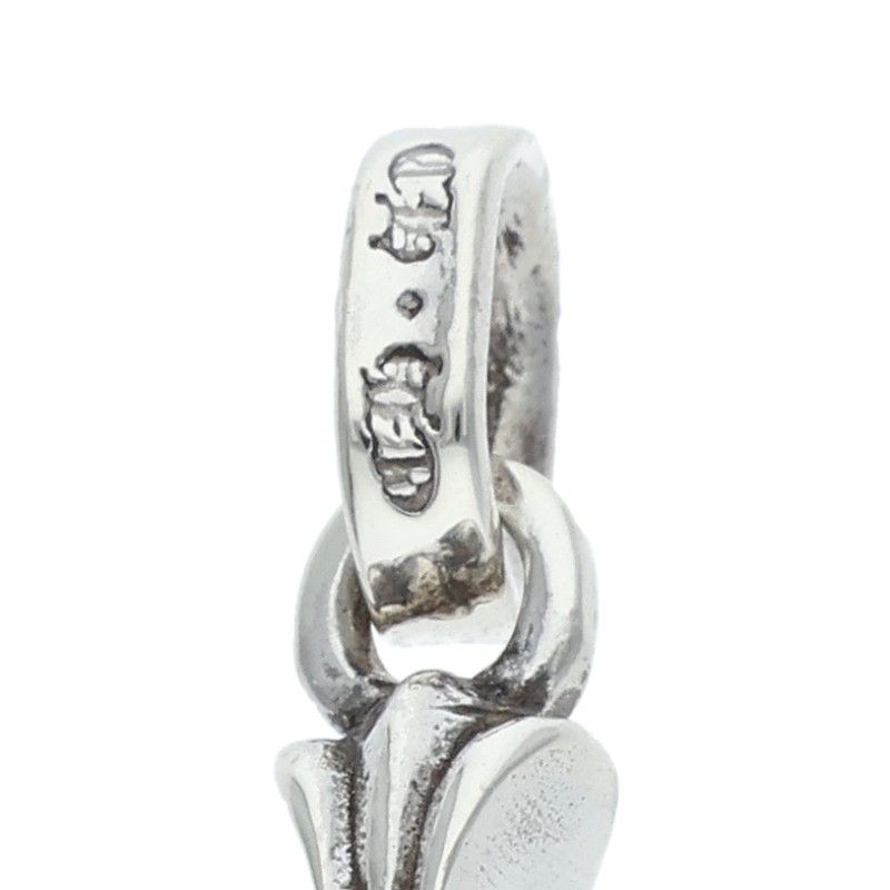 Chrome Hearts Crs Baby Fat Charm Silver Necklace — view 3
