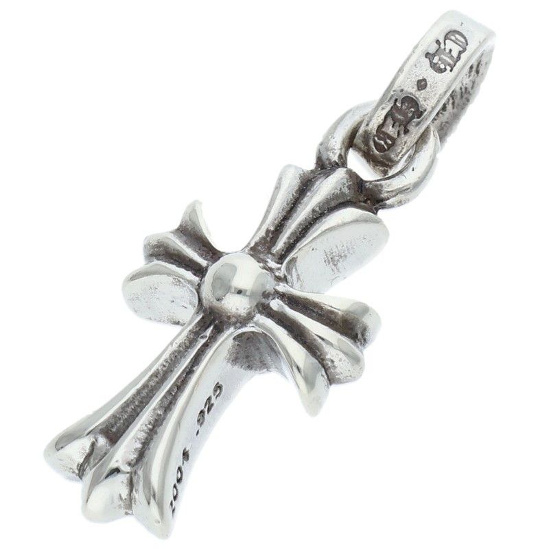 Chrome Hearts Crs Baby Fat Charm Silver Necklace — view 2
