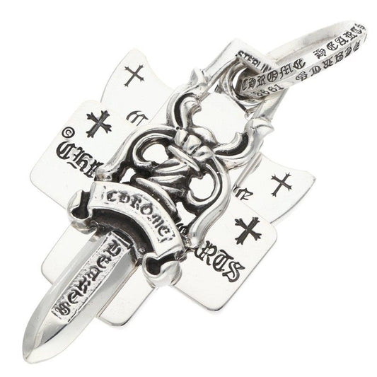 Chrome Hearts Withoring Silver Necklace
