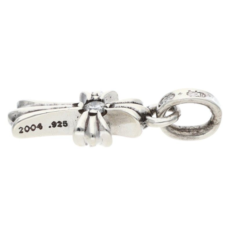 Chrome Hearts Crs Baby Fat Dmnd Fat 1 Diamond on Both Sides Charm Silver — view 5