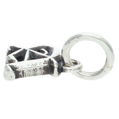 Chrome Hearts Stack Alphabet Charm a Initial Silver Necklace — view 3
