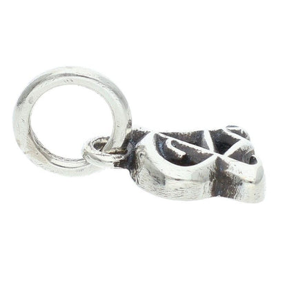 Chrome Hearts Stack Alphabet Charm a Initial Silver Necklace — view 4