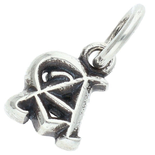 Chrome Hearts Stack Alphabet Charm a Initial Silver Necklace