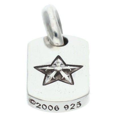 Chrome Hearts D T Tny Star Tiny Dog Tag Charm Silver Necklace — view 4