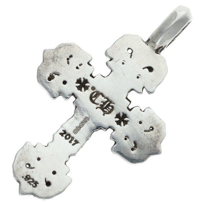 Chrome Hearts Charm Filigree Tiny 1 Diamond Silver Necklace — view 2