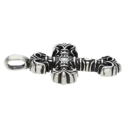 Chrome Hearts Charm Filigree Tiny 1 Diamond Silver Necklace — view 5