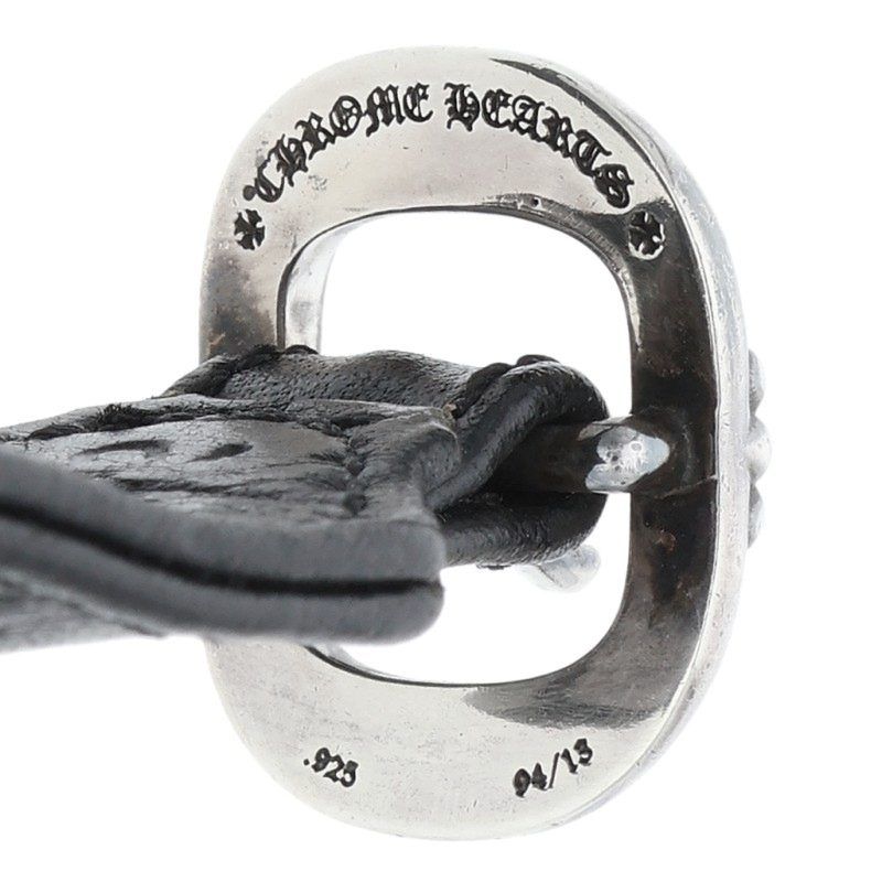 Chrome Hearts RR Tiny Buckle Rock'n'roll Leather Bracelet — view 4